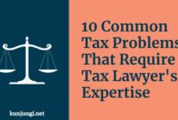 10 Common Tax Problems That Require a Tax Lawyer's Expertise